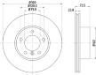 Brzdový kotouč HELLA PAGID 8DD 355 111-921