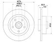 Brzdový kotouč HELLA PAGID 8DD 355 112-361