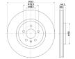 Brzdový kotouč HELLA PAGID 8DD 355 128-501