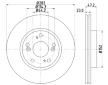 Brzdový kotouč HELLA PAGID 8DD 355 118-131