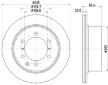 Brzdový kotouč HELLA PAGID 8DD 355 118-141
