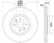 Brzdový kotouč HELLA PAGID 8DD 355 113-061