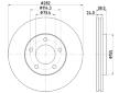 Brzdový kotouč HELLA PAGID 8DD 355 113-381