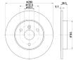 Brzdový kotouč HELLA PAGID 8DD 355 113-561