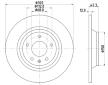 Brzdový kotouč HELLA PAGID 8DD 355 129-341