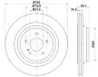 Brzdový kotouč HELLA PAGID 8DD 355 128-751