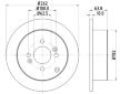 Brzdový kotouč HELLA PAGID 8DD 355 118-851