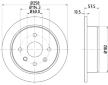 Brzdový kotouč HELLA PAGID 8DD 355 114-161