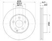 Brzdový kotouč HELLA PAGID 8DD 355 114-201