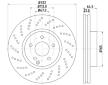 Brzdový kotouč HELLA PAGID 8DD 355 114-231