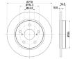 Brzdový kotouč HELLA PAGID 8DD 355 118-971