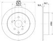 Brzdový kotouč HELLA PAGID 8DD 355 119-021