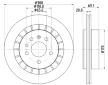 Brzdový kotouč HELLA PAGID 8DD 355 114-381