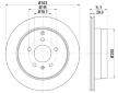 Brzdový kotouč HELLA PAGID 8DD 355 114-411