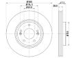 Brzdový kotouč HELLA PAGID 8DD 355 114-511