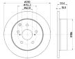 Brzdový kotouč HELLA PAGID 8DD 355 119-121