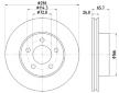 Brzdový kotouč HELLA PAGID 8DD 355 114-761