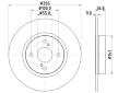 Brzdový kotouč HELLA PAGID 8DD 355 114-781