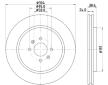 Brzdový kotouč HELLA PAGID 8DD 355 114-871
