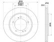 Brzdový kotouč HELLA PAGID 8DD 355 114-901