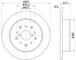 Brzdový kotouč HELLA PAGID 8DD 355 114-931