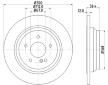 Brzdový kotouč HELLA PAGID 8DD 355 115-411