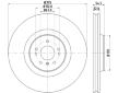 Brzdový kotouč HELLA PAGID 8DD 355 128-941