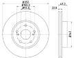 Brzdový kotouč HELLA PAGID 8DD 355 115-691