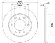 Brzdový kotouč HELLA PAGID 8DD 355 115-731