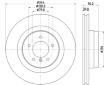 Brzdový kotouč HELLA PAGID 8DD 355 115-961