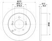 Brzdový kotouč HELLA PAGID 8DD 355 115-991