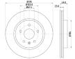 Brzdový kotouč HELLA PAGID 8DD 355 129-101