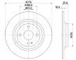 Brzdový kotouč HELLA PAGID 8DD 355 116-071