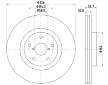 Brzdový kotouč HELLA PAGID 8DD 355 117-861