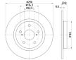 Brzdový kotouč HELLA PAGID 8DD 355 116-121