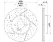 Brzdový kotouč HELLA PAGID 8DD 355 116-211