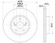 Brzdový kotouč HELLA PAGID 8DD 355 116-371