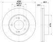 Brzdový kotouč HELLA PAGID 8DD 355 116-461