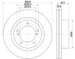 Brzdový kotouč HELLA PAGID 8DD 355 116-551