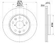 Brzdový kotouč HELLA PAGID 8DD 355 117-881