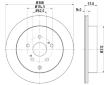 Brzdový kotouč HELLA PAGID 8DD 355 116-781