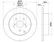 Brzdový kotouč HELLA PAGID 8DD 355 116-811