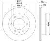 Brzdový kotouč HELLA PAGID 8DD 355 129-181
