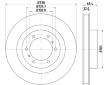 Brzdový kotouč HELLA PAGID 8DD 355 129-861