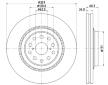 Brzdový kotouč HELLA PAGID 8DD 355 116-921