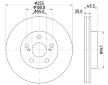 Brzdový kotouč HELLA PAGID 8DD 355 116-981