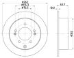 Brzdový kotouč HELLA PAGID 8DD 355 125-301