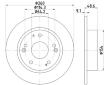 Brzdový kotouč HELLA PAGID 8DD 355 117-091