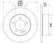 Brzdový kotouč HELLA PAGID 8DD 355 117-141