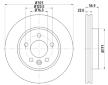 Brzdový kotouč HELLA PAGID 8DD 355 117-151